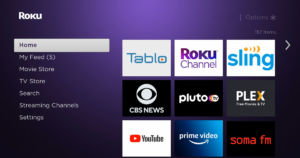 Logging into Rumble on Roku