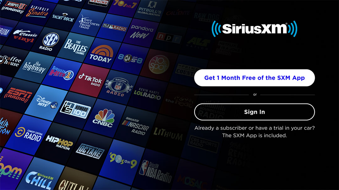 Activating SiriusXM on Your TV